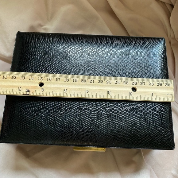 Handcrafted Leather Jewel Box with lock and key made in Spain for Neiman… - Picture 14 of 16